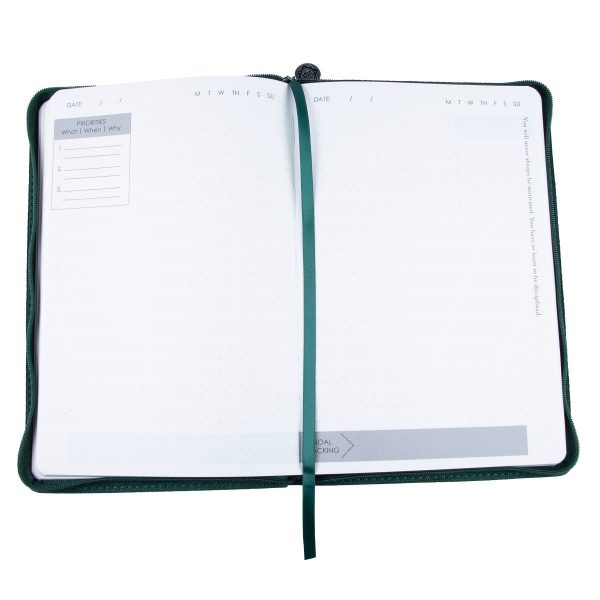 Baxter Undated Planner Premium Edition Green (Durable Synthetic Fibre Flexcover With Zip) - Image 21