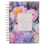 A Sweet Friendship Multi Painted Floral Large Hardcover Wirebound Journal - Image 2