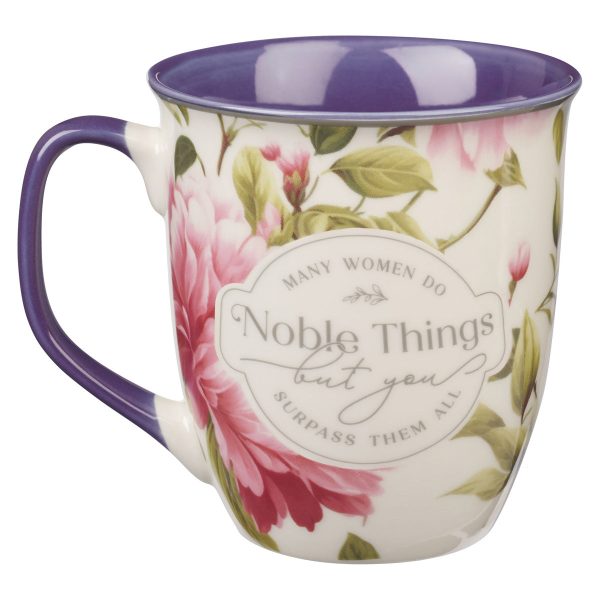 Many Women Do Noble Things But You Surpass Them All Ceramic Mug with Blue Interior - Image 6