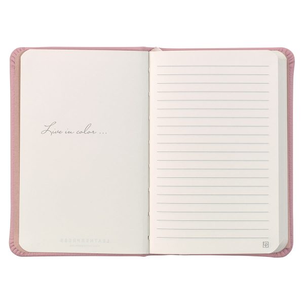 Leatherpress Quartz Pink Genuine African Leather Pocket Notebook - Image 25