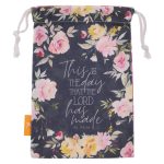 This Is The Day Small Cotton Drawstring Bag - Psalm 118:24 - Image 7