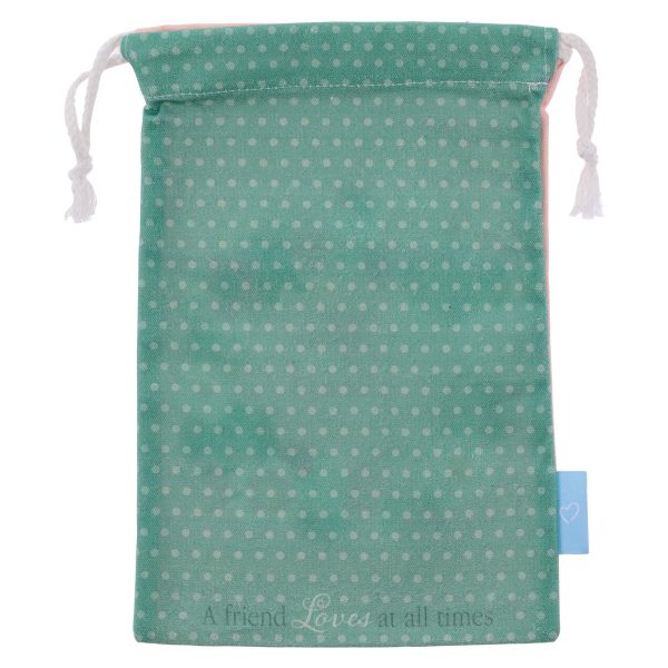 You Are Special Peach Small Cotton Drawstring Bag - Image 8