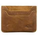 Genuine African Leather Light Brown Card Holder - Image 9