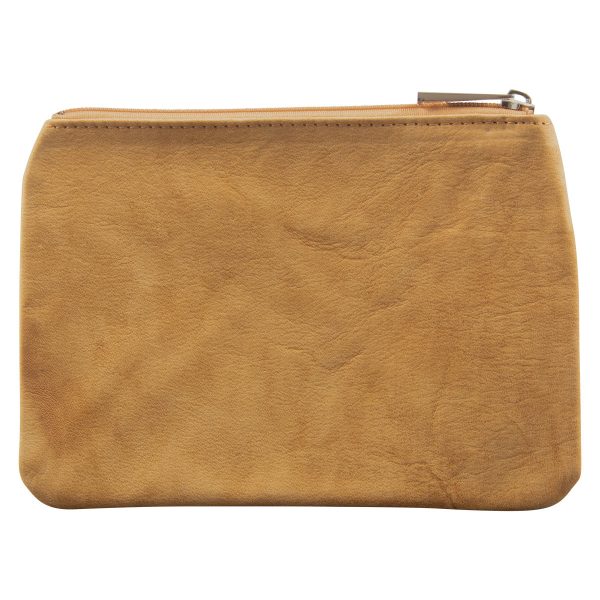 Genuine African Leather Medium Tan Coin Purse - Image 14