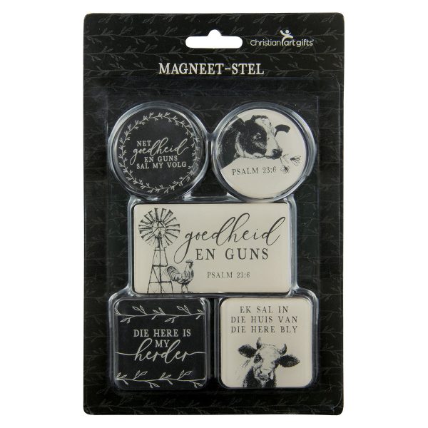 Goedheid En Guns Afrikaans Five Piece Magnetic Set - Psalms 23:6 - Image 3