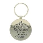 A Sweet Friendship Refreshes the Soul Epoxy Metal Key Ring - Image 6