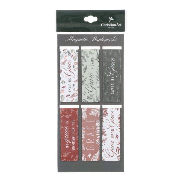 Grace upon Grace Six-Piece Magnetic Bookmark Set - Image 1