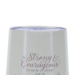 Be Strong and Courageous, Do Not Be Afraid Stainless Steel Travel Mug - Image 3