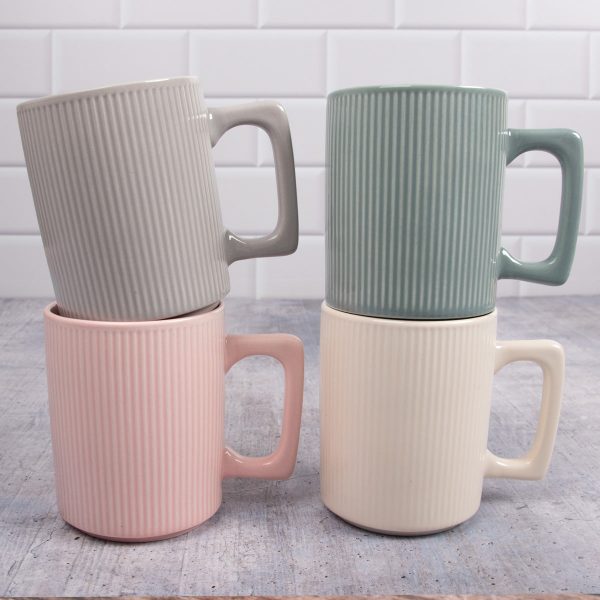 Love, Faith, Grace, Peace Four-Piece Ceramic Mug Set - Image 3