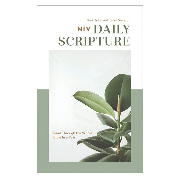 NIV White and Sage Paperback Daily Scripture One Year Bible Comfort Print - Image 7