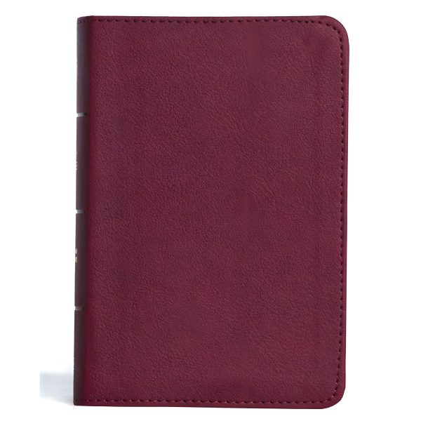 CSB Cranberry Imitation Leather Compact Reference Bible Large Print - Image 2