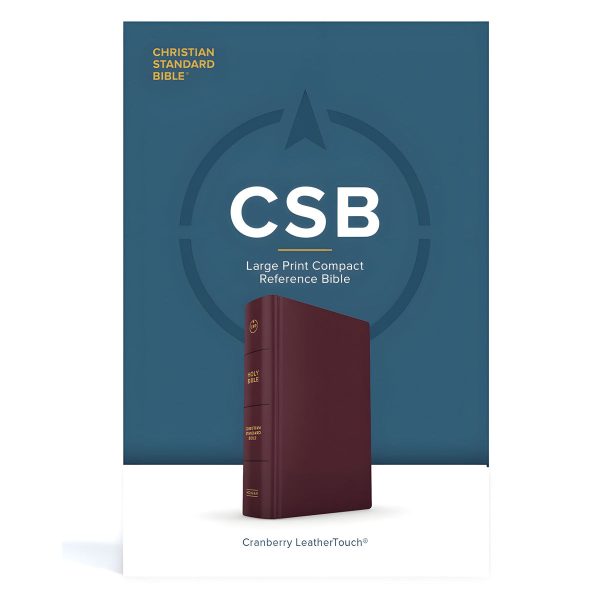 CSB Cranberry Imitation Leather Compact Reference Bible Large Print - Image 1