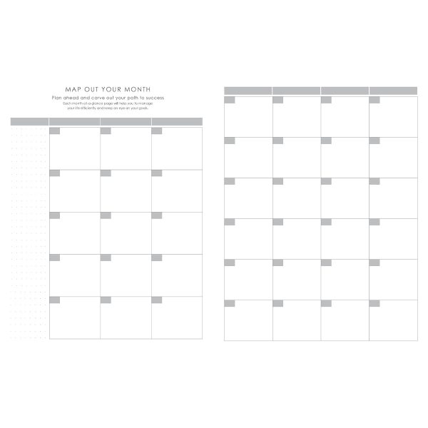 Baxter Undated Planner A4 Grey (Durable Synthetic Fibre Flexcover) - Image 17