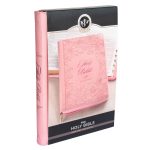 KJV Pink Faux Leather Thinline Bible Large Print - Image 2