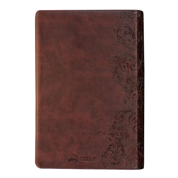 NKJV Brown Faux Leather Flexcover Bible With Grassroots Reflections Thumb-Indexed - Image 2