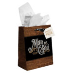 Man Of God Medium Gift Bag With Gift Tag - 1 Timothy 6:11 - Image 10