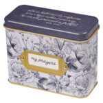 My Prayers Blue Floral Promise Cards in Tin - Image 13