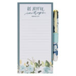 Be Joyful in Hope Magnetic Notepad with Pen - Image 5