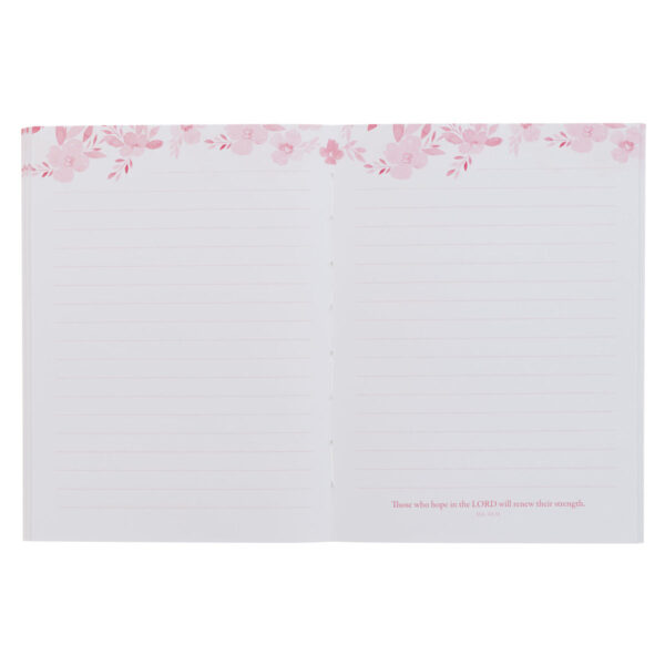 Those Who Hope In the Lord Will Renew Their Strength Floral Notebook - Image 4