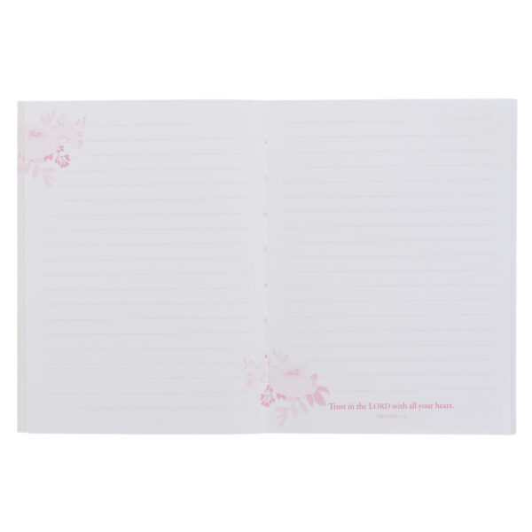 Trust in the Lord with All Your Heart Floral Notebook - Image 4