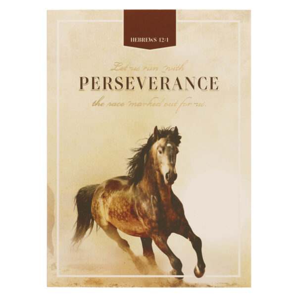 Let Us Run with Perseverance the Race Marked Out for Us Notebook - Image 1