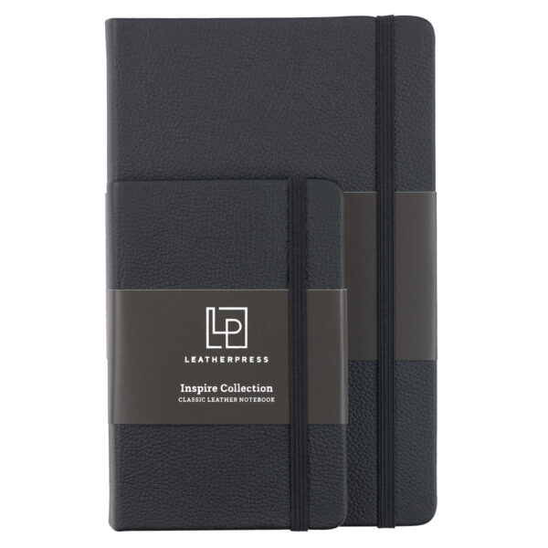 Leatherpress Midnight Black Genuine African Leather Pocket Notebook - Image 35