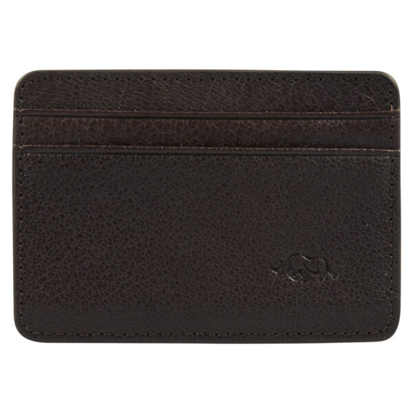 Genuine African Leather Dark Brown Card And ID Holder - Image 20