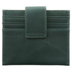 Genuine African Leather Dark Charcoal Wallet With Clip Closure - Image 18