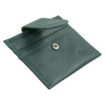 Genuine African Leather Dark Charcoal Wallet With Clip Closure - Image 20