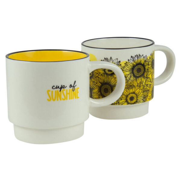 Cup Of Sunshine Stackable Two Piece Ceramic Mug Set - Image 13