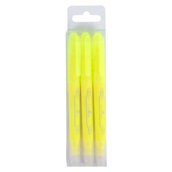 Yellow Erasable Highlighter Three-Piece Set - Image 23