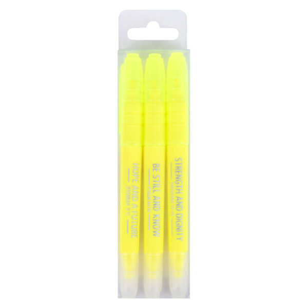 Yellow Erasable Highlighter Three-Piece Set - Image 24