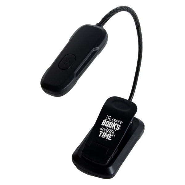 So Many Books So little Time Black Rechargeable Book Light - Image 4