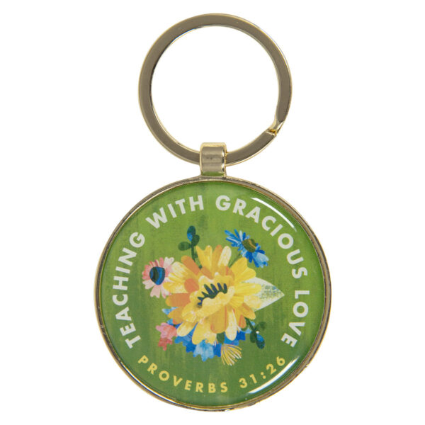 Teaching With Gracious Love Metal Key Ring - Image 8