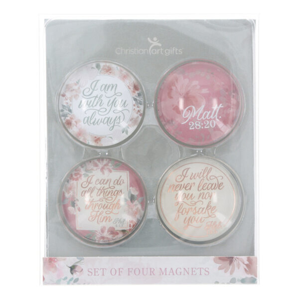 I Am with You Always Four-Piece Glass Magnetic Set - Image 11