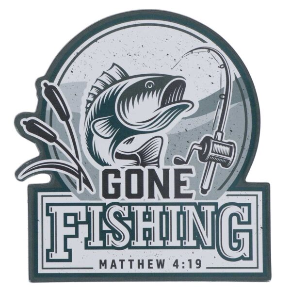 Gone Fishing Magnet with a Message - Image 9