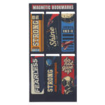 Be Strong and Courageous Six-Piece Magnetic Bookmark Set - Image 5