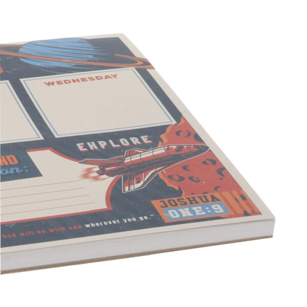 A4 Weekly Desk Planner For Boys - Strong and Courageous - Image 15