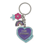 I Am Strong Metal Key Ring with Charm - Image 17