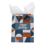 May the Lord Direct Your Steps - Happy Birthday Medium Gift Bag with Gift Tag - Image 13