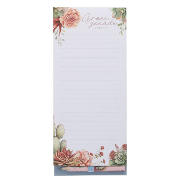 Groei in Genade Afrikaans Magnetic Notepad with Pencil - Image 10