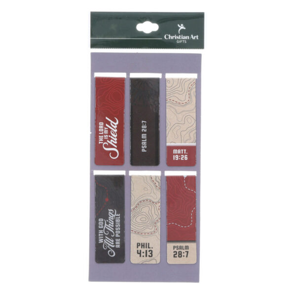 With God All Things Are Possible Six-Piece Magnetic Bookmark Set - Image 3
