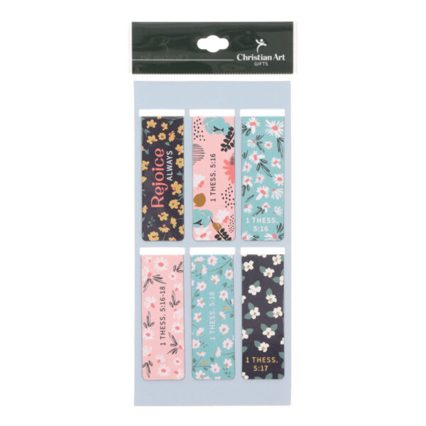 Be Joyful Always Six-Piece Magnetic Bookmark Set - Image 4