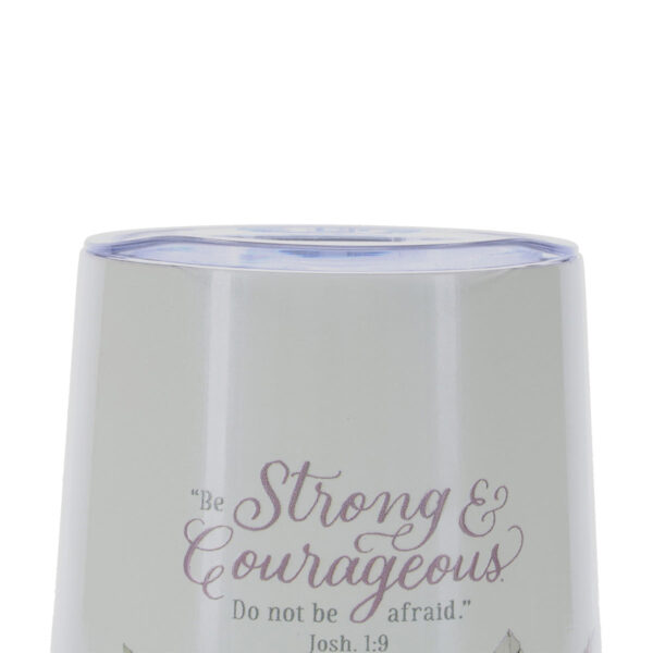 Be Strong and Courageous, Do Not Be Afraid Stainless Steel Travel Mug - Image 5
