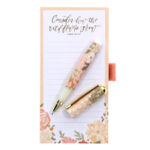 Consider How the Wildflowers Grow Magnetic Notepad with Pen - Image 3