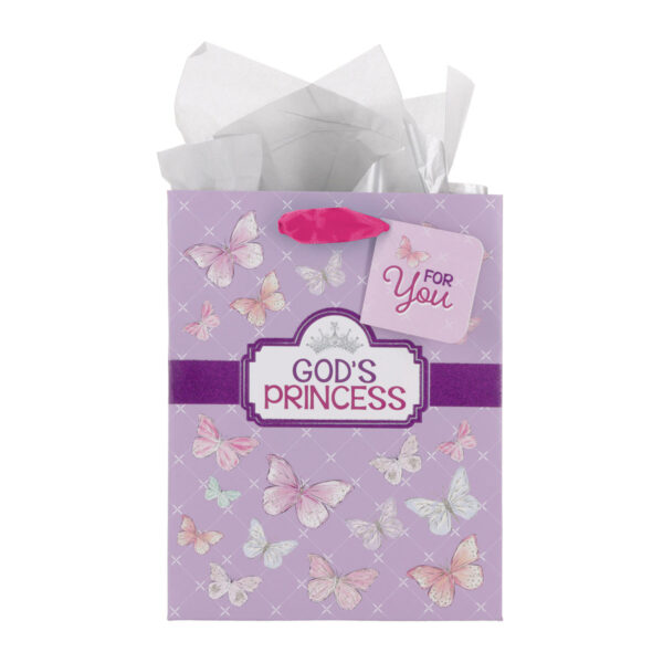 God's Princess Medium Gift Bag with Gift Tag - Image 1