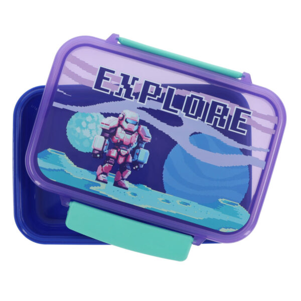 Explore Blue Plastic Lunch Box - Image 8