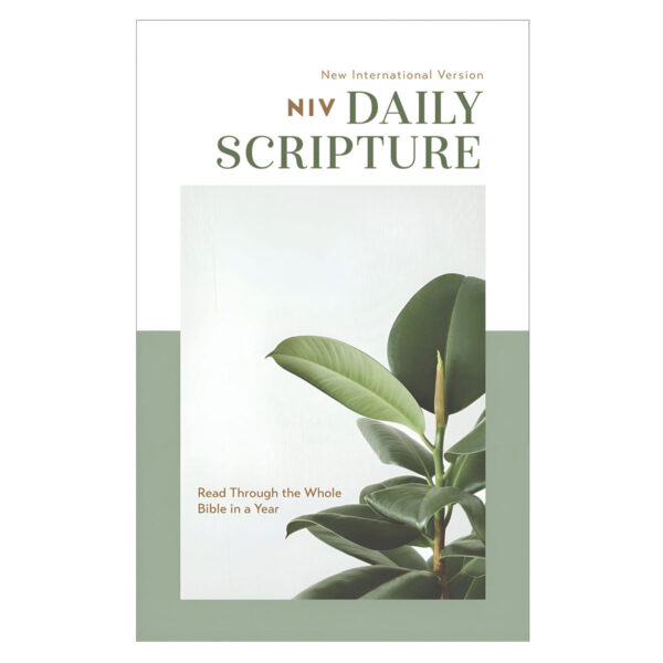 NIV White and Sage Paperback Daily Scripture One Year Bible Comfort Print - Image 9