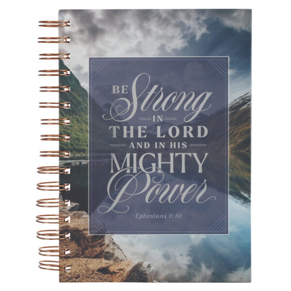 Be Strong in the Lord and His Mighty Power Large Wirebound Journal - Image 5