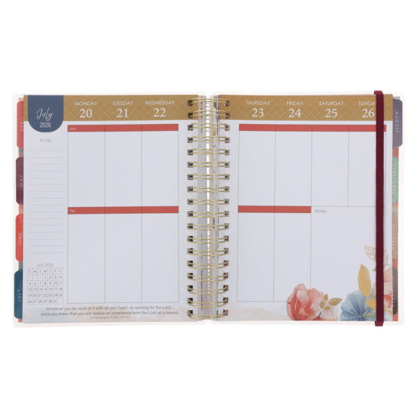 2026 Diary - 18-Month Planner for Women - Grace upon Grace - Wirebound - Image 7